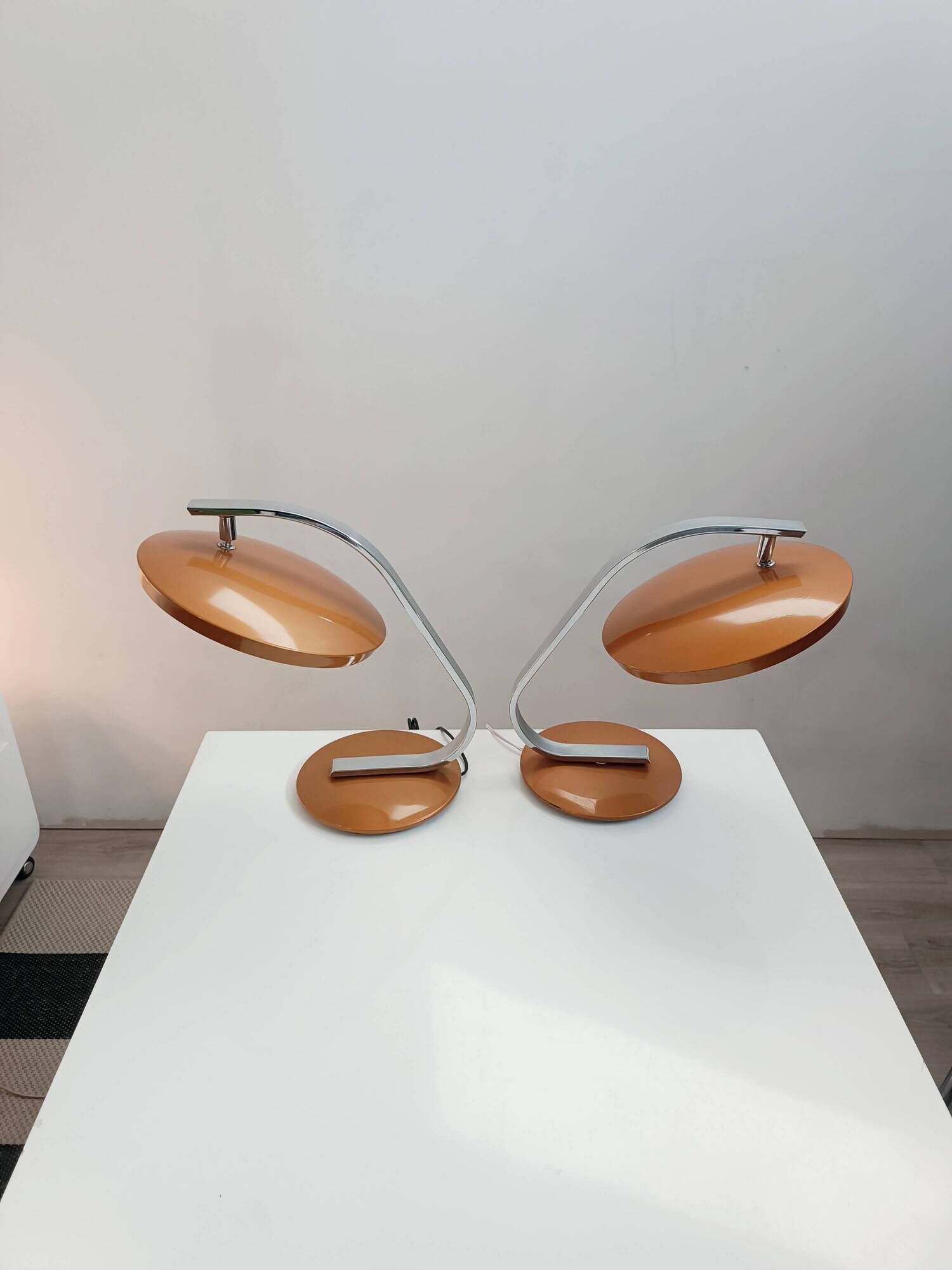 Pair of 520c lamps by LP Oliva for Fase 1970s