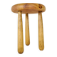 Modern Scandinavian Sculptural Stool, Pine, Sweden, 1970s