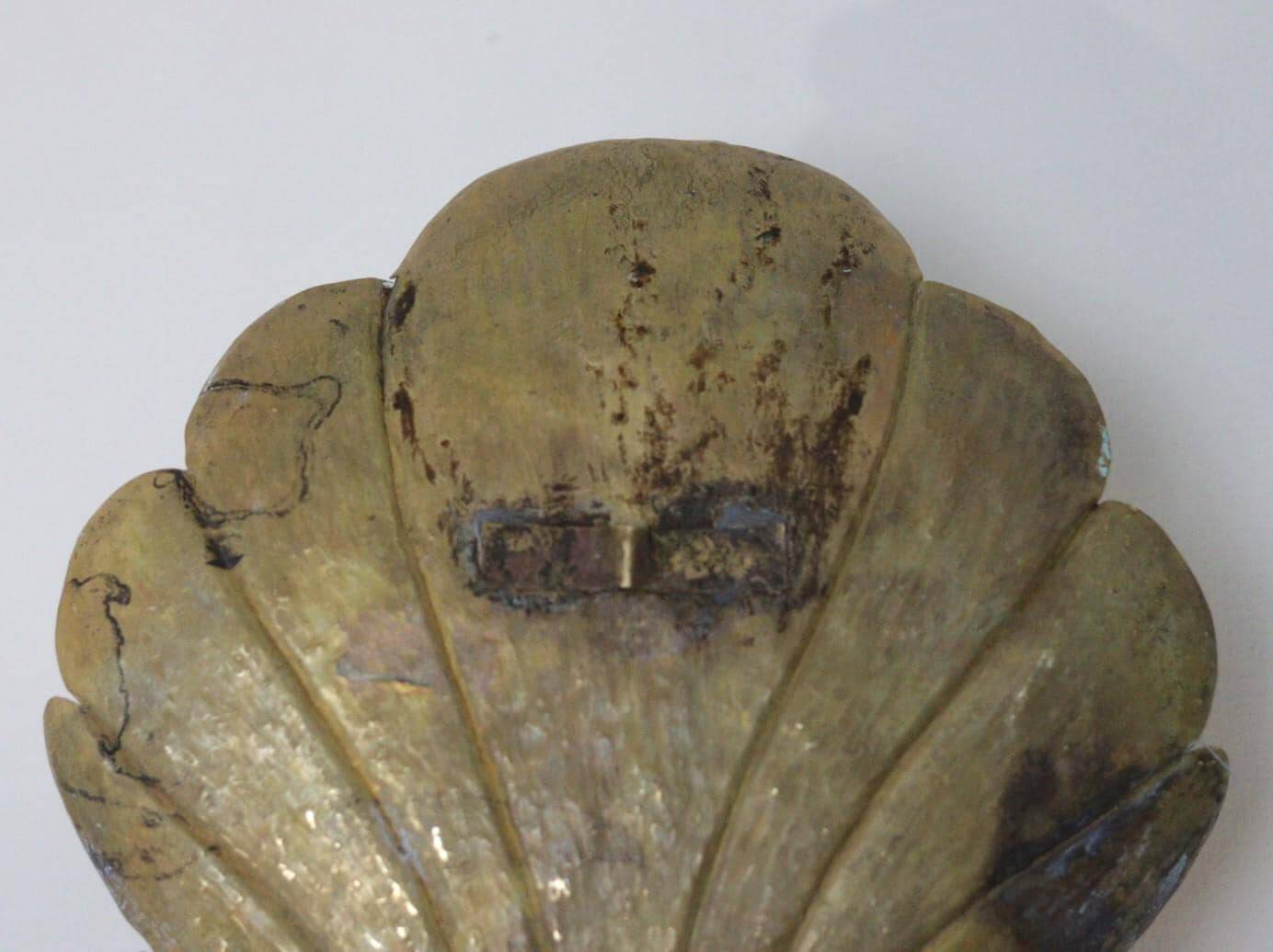 Swedish brass wall sconce from the mid-century for two candles.