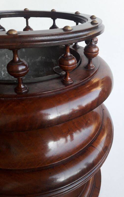 Late 19th century solid walnut planter
