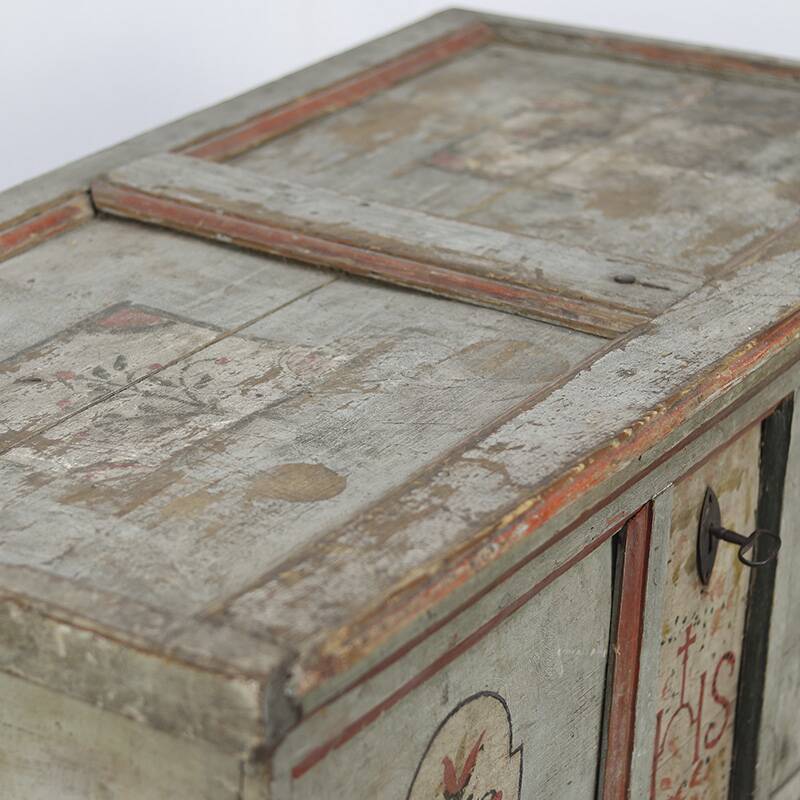 Painted Folk Art Bridal Trunk