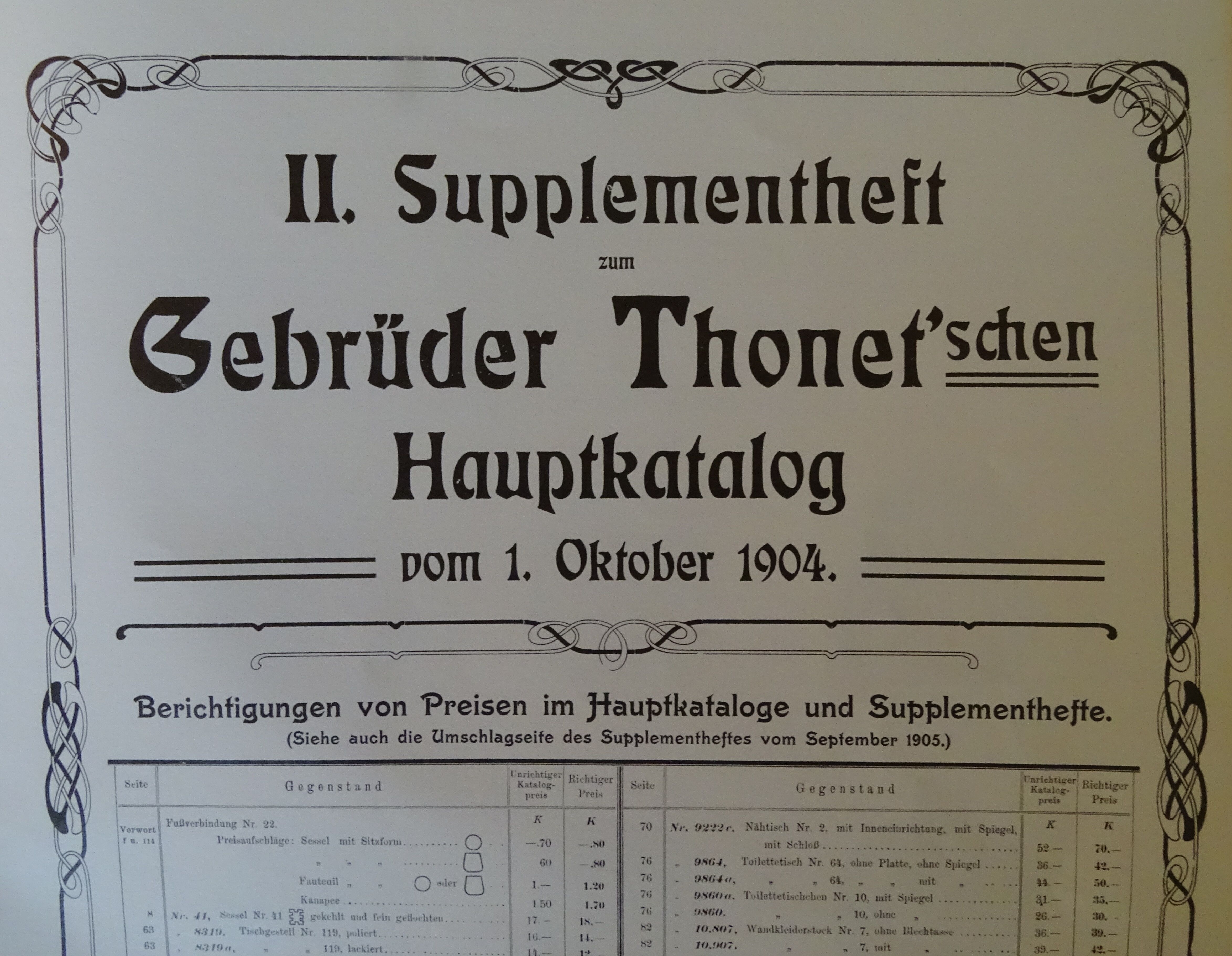 Table, harness THONET N°208, 1904, Art Nouveau