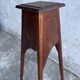 Sculpted wooden plant stand in Art Nouveau style, circa 1910.