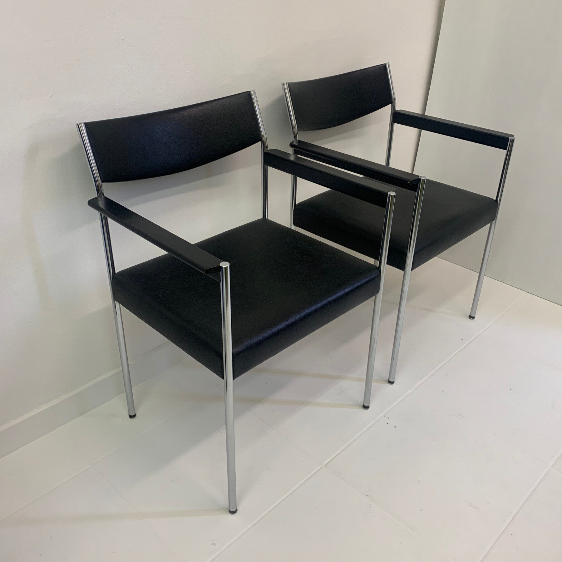 Set of 2 armchairs by Edlef Bandixen for Kusch + co 1970