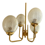 Vintage chandelier design amber globes