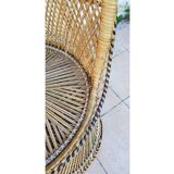 Island-inspired rattan armchair
