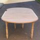 Louis Philippe round extendable dining table with renovated leaves and 4 extensions.