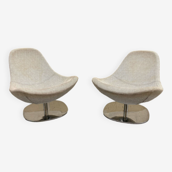 Paire de fauteuils Egg Tirup de Carl Öjerstam pour Ikea
