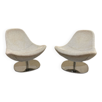 Pair of Egg Tirup armchairs by Carl Öjerstam for Ikea
