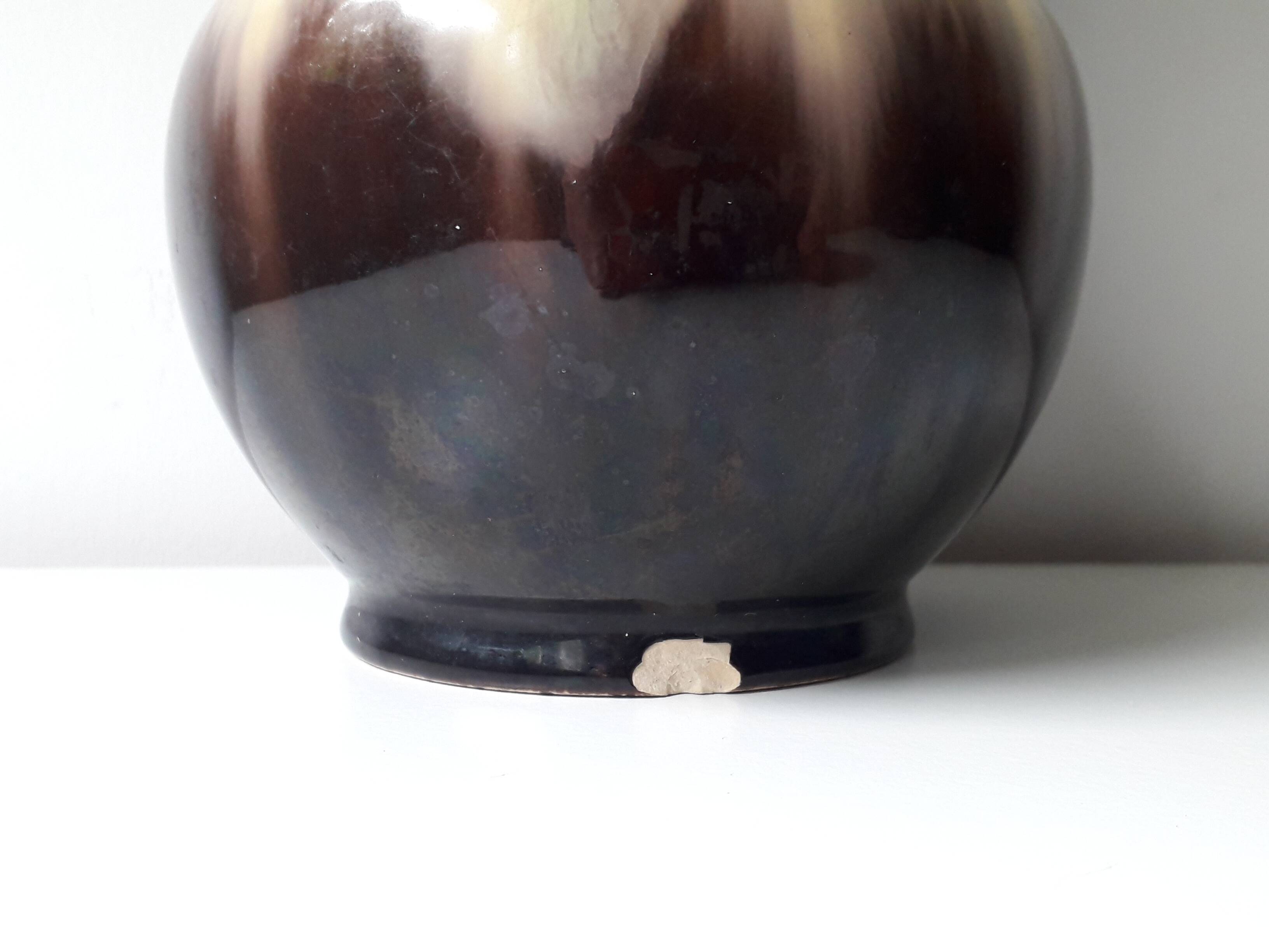 Ceramic vase from the 60s numbered (18cm) A1