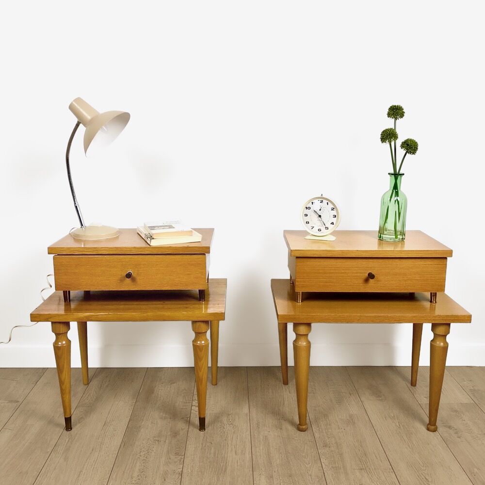 Pair of scandinavian bedsides