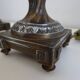 Pair of Louis XVI style lion and cherub decoration lamps