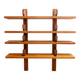 Etagère ou bibliothèque en orme naturel, Pierre Chapo, années 1980.