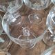 12 coupes à champagne en verre vintage pied galbé
