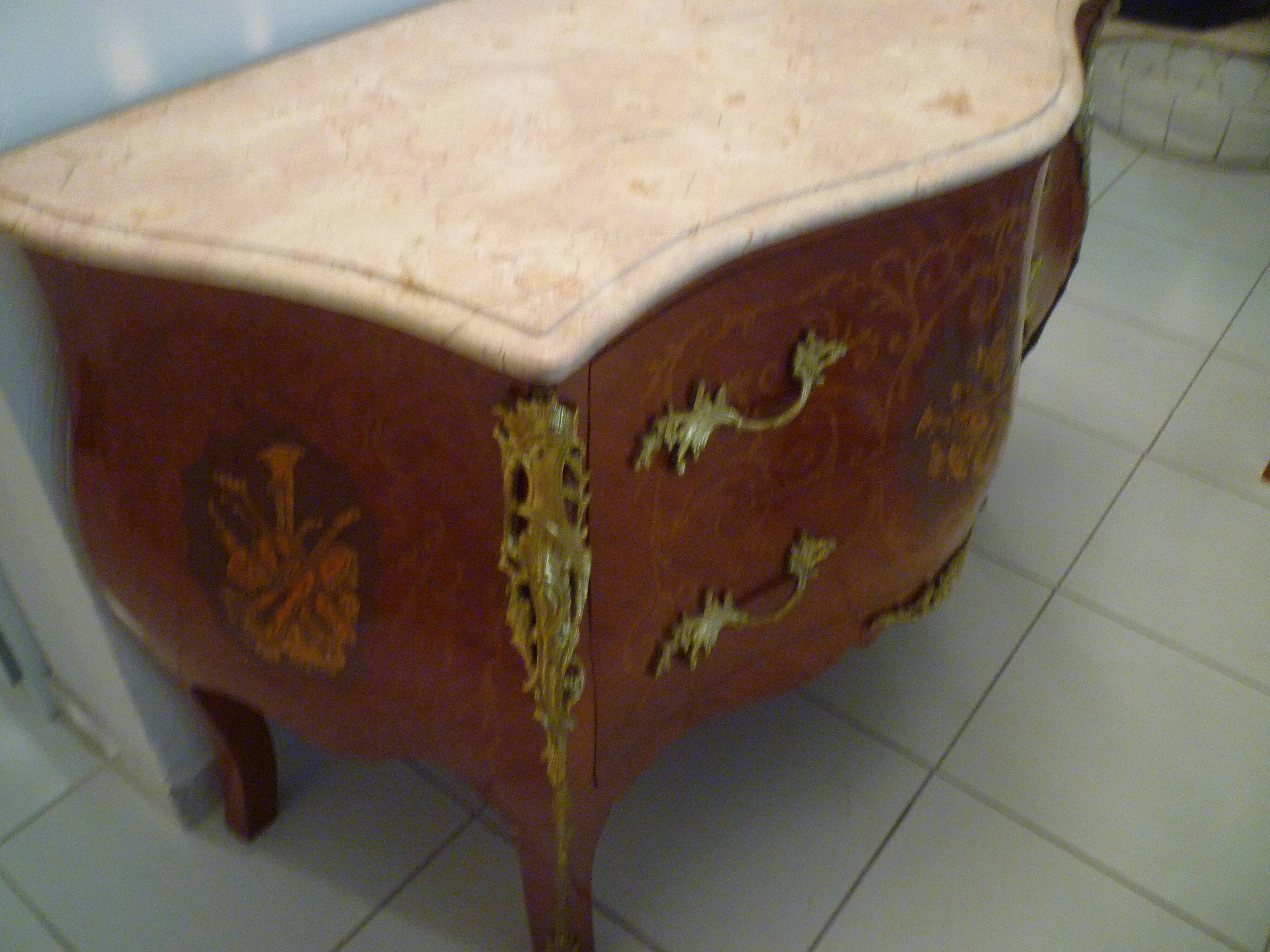 Curved Louis XV style dresser