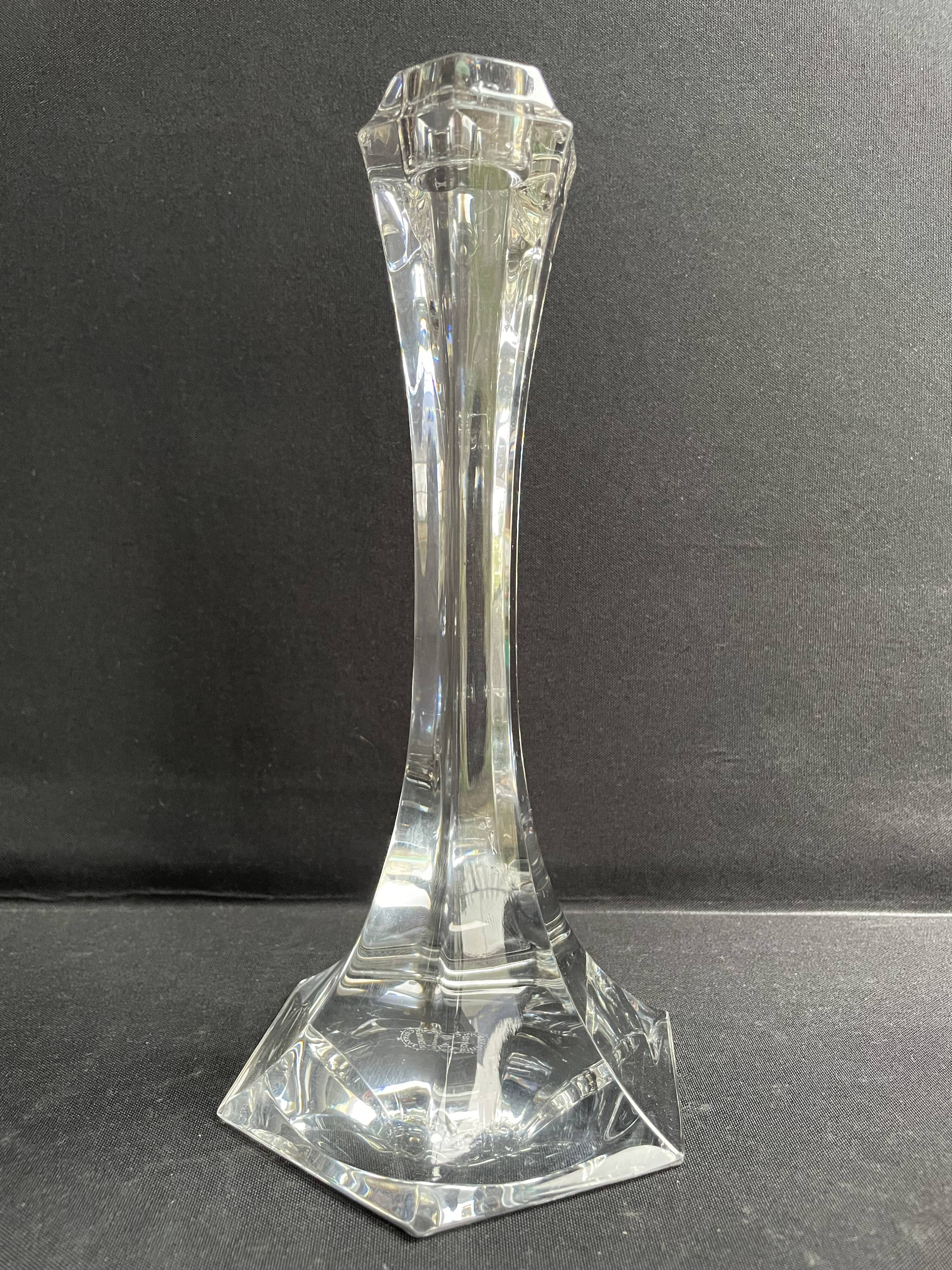 Pair of Saint Louis Vega candlesticks