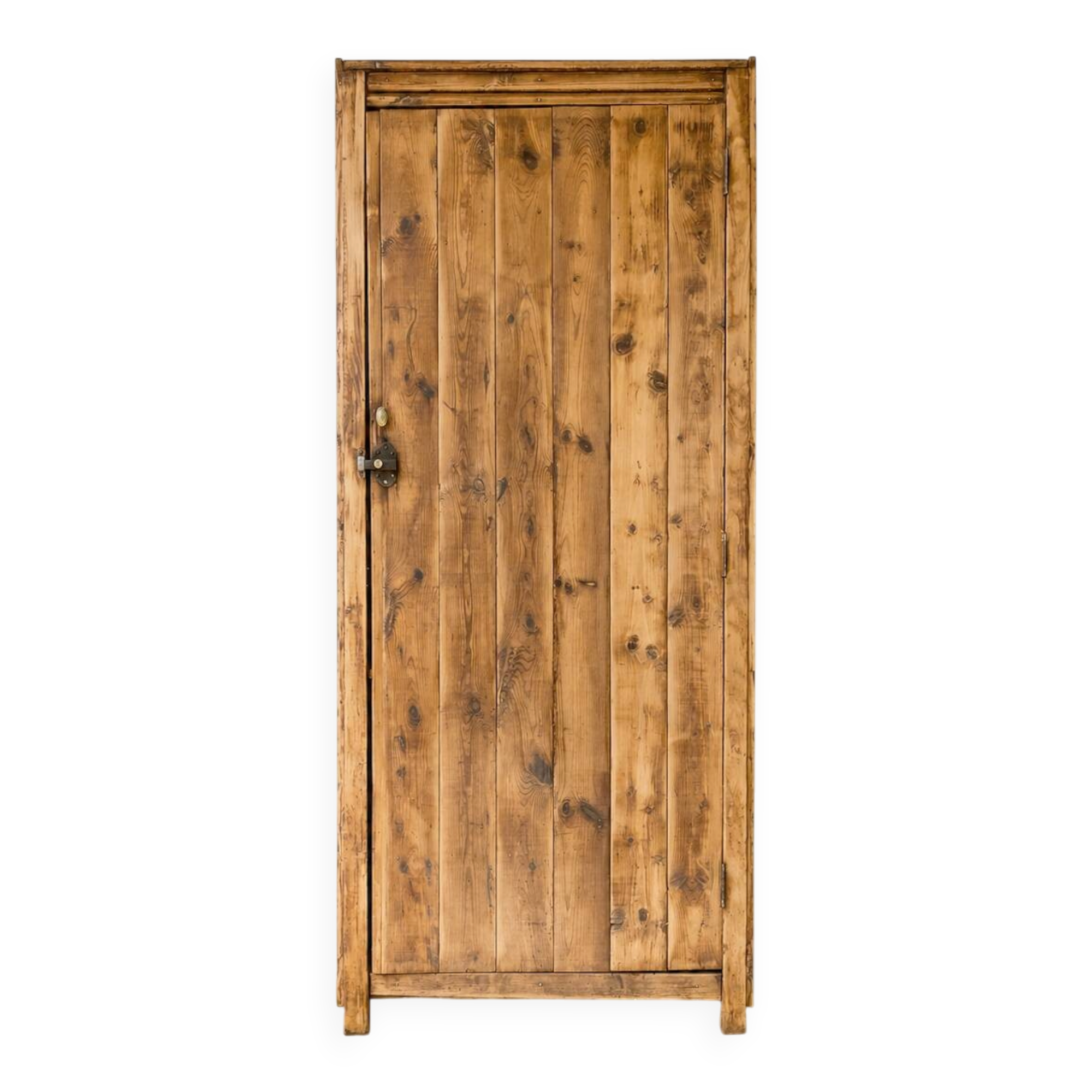 Grande bonnetière ancienne en bois massif – Pièce authentique