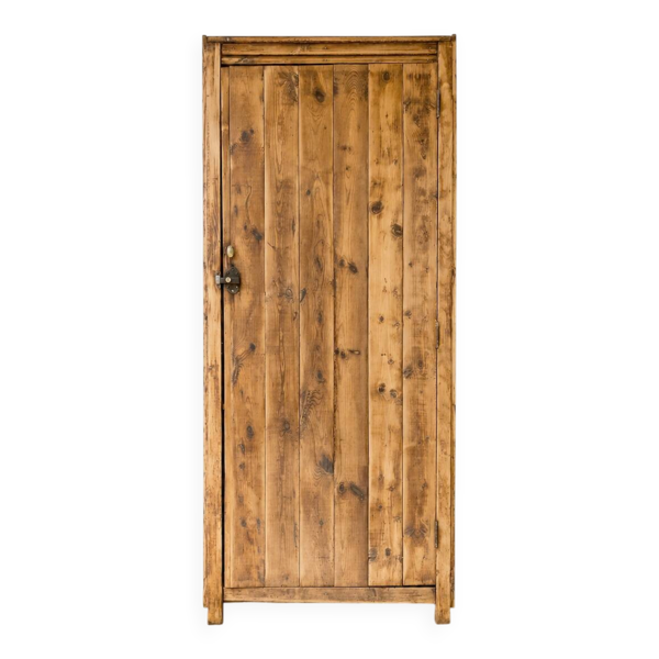 Grande bonnetière ancienne en bois massif – Pièce authentique