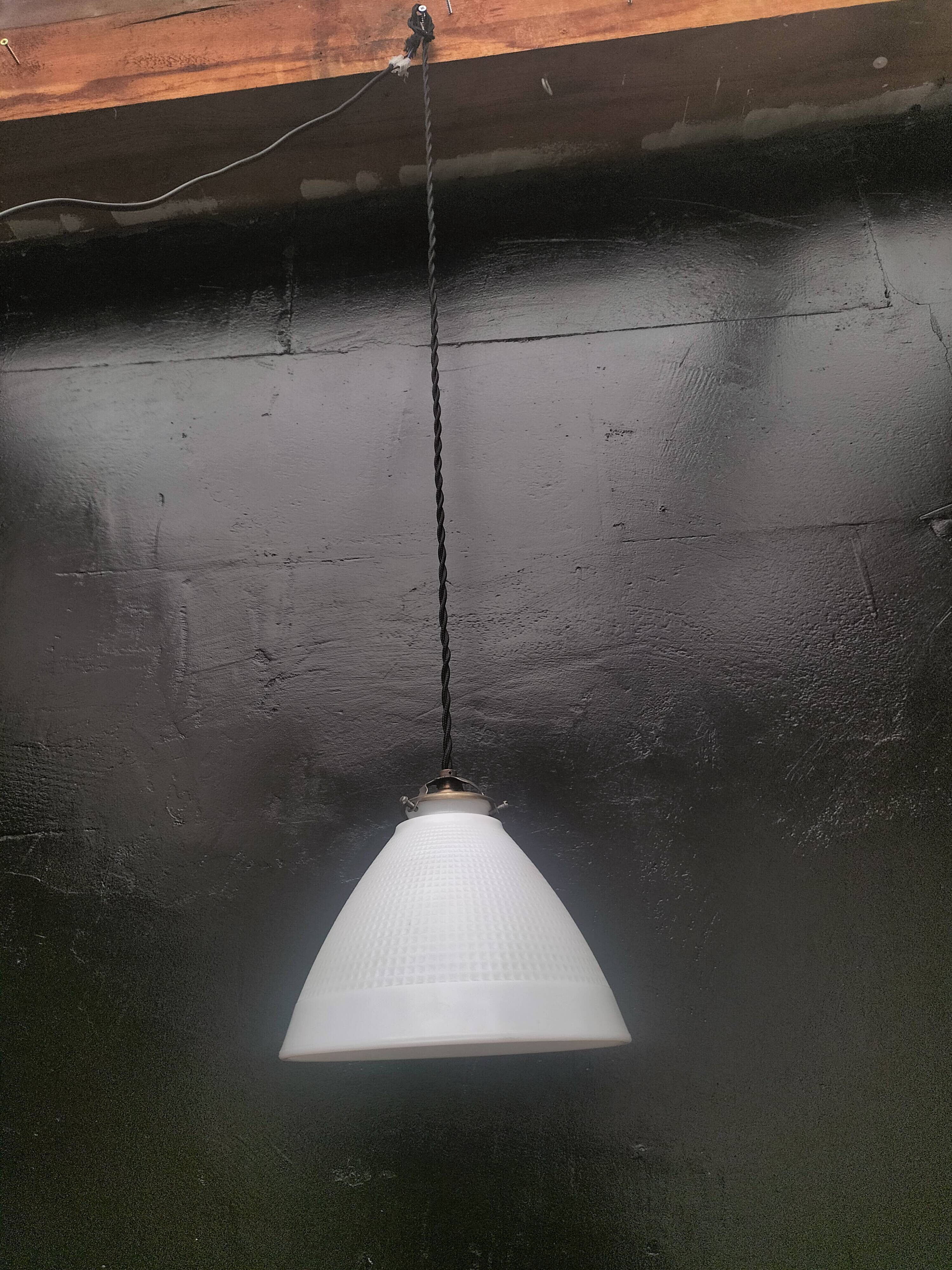 Opaline pendant light