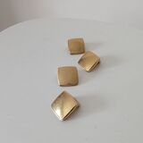 Vintage furniture handles in solid gilded brass