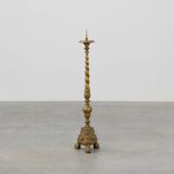 Large copper church candle holder, France 19th century