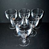 Set of 11 uncut Trianon wine glasses CRISTAL SAINT-LOUIS 2nd choice H12