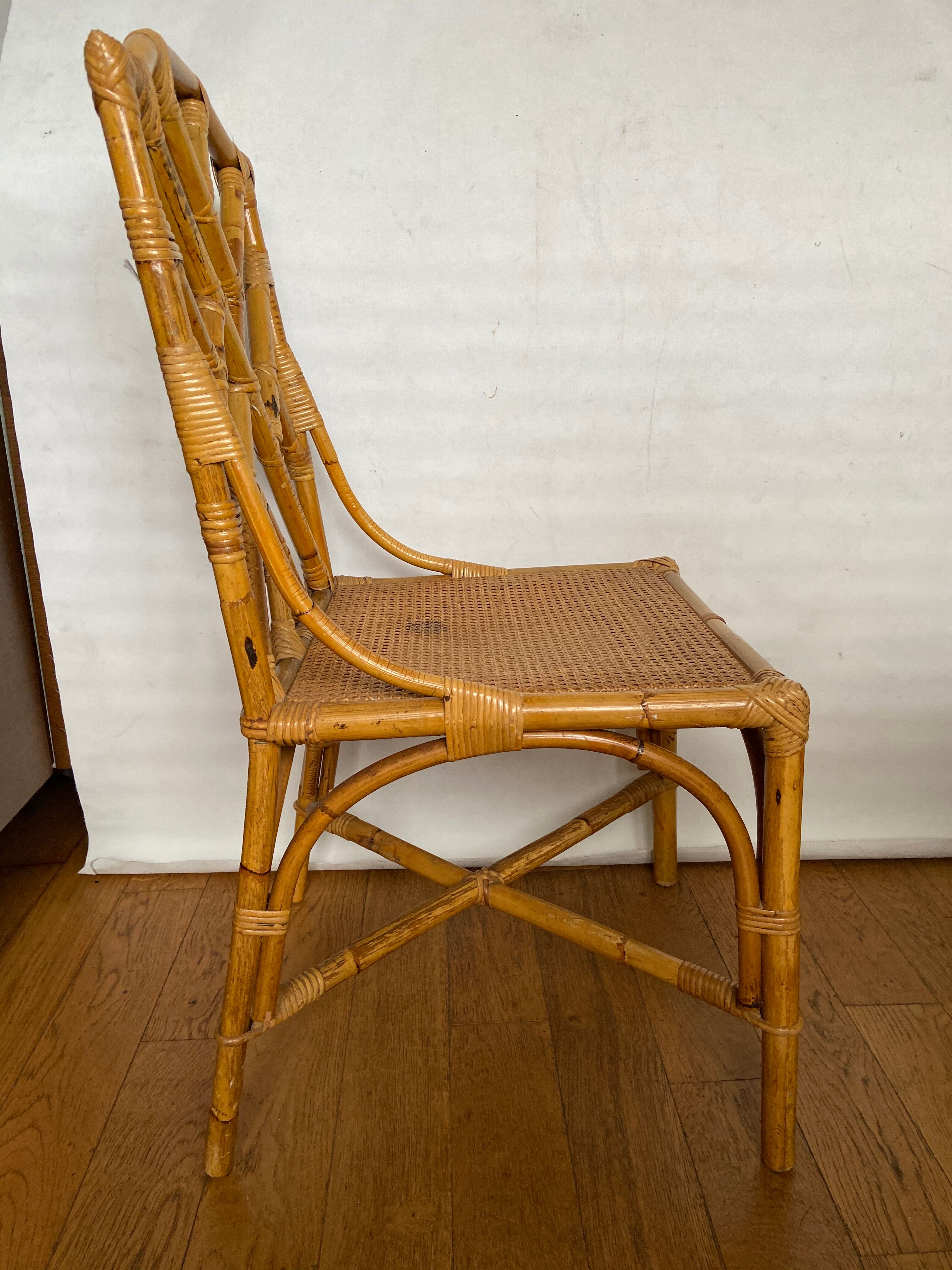 Rattan and canningchair