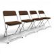 Set of 4 folding chairs