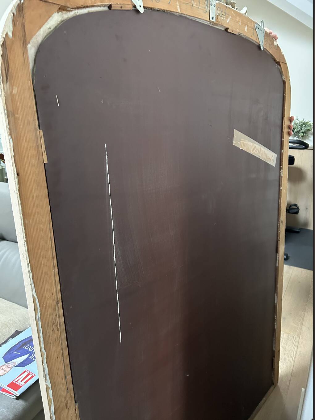 Antique Louis XV style mirror - mercury glass - 175 x 110 cm