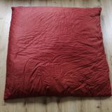 Edredon ancien rouge brique