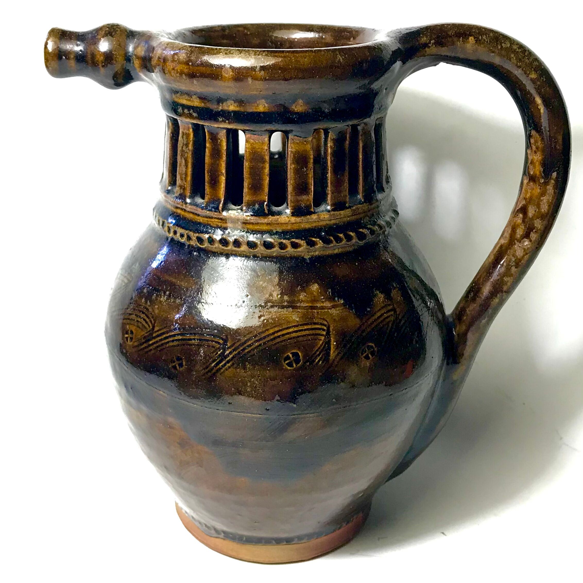 Stoneware pitcher from Puisaye la Borne by Jean-Michel Doix in ceramic 1950
