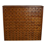 Dutch Industrial Pine Apothecary / Workshop Cabinet, circa 1930s