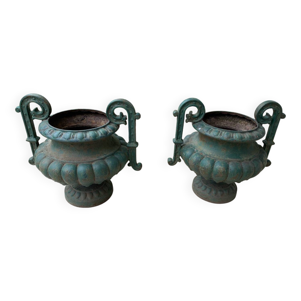 Vases Médicis,urnes à poignées,signés Faure à Revin | Selency