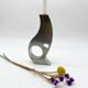 Brushed aluminum "Space Age" candlestick/vase, 1970s