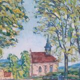Signed landscape from 1947
