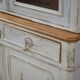 Patinated two-body buffet from the 19th century.