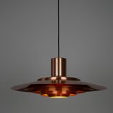Danish vintage pendant lamp P376 by Fabricius and Kastholm, Nordisk Solar,