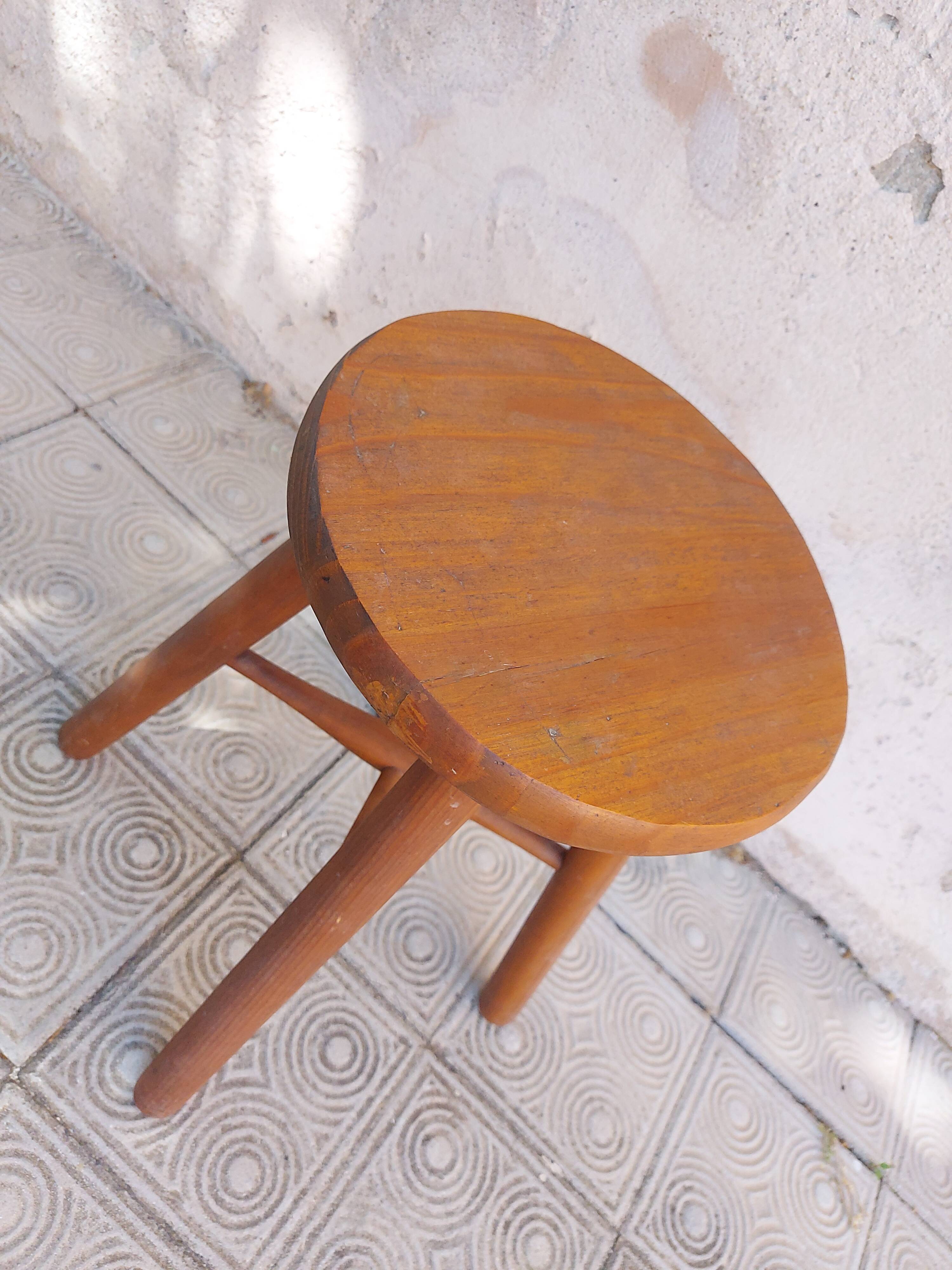 Vintage wooden stool