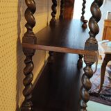 Bookcase twisted wood shelf removable coil
