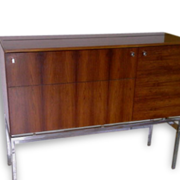 BAR  Danois année 50 60  Bodil Kjaer palissandre et chrome Danish