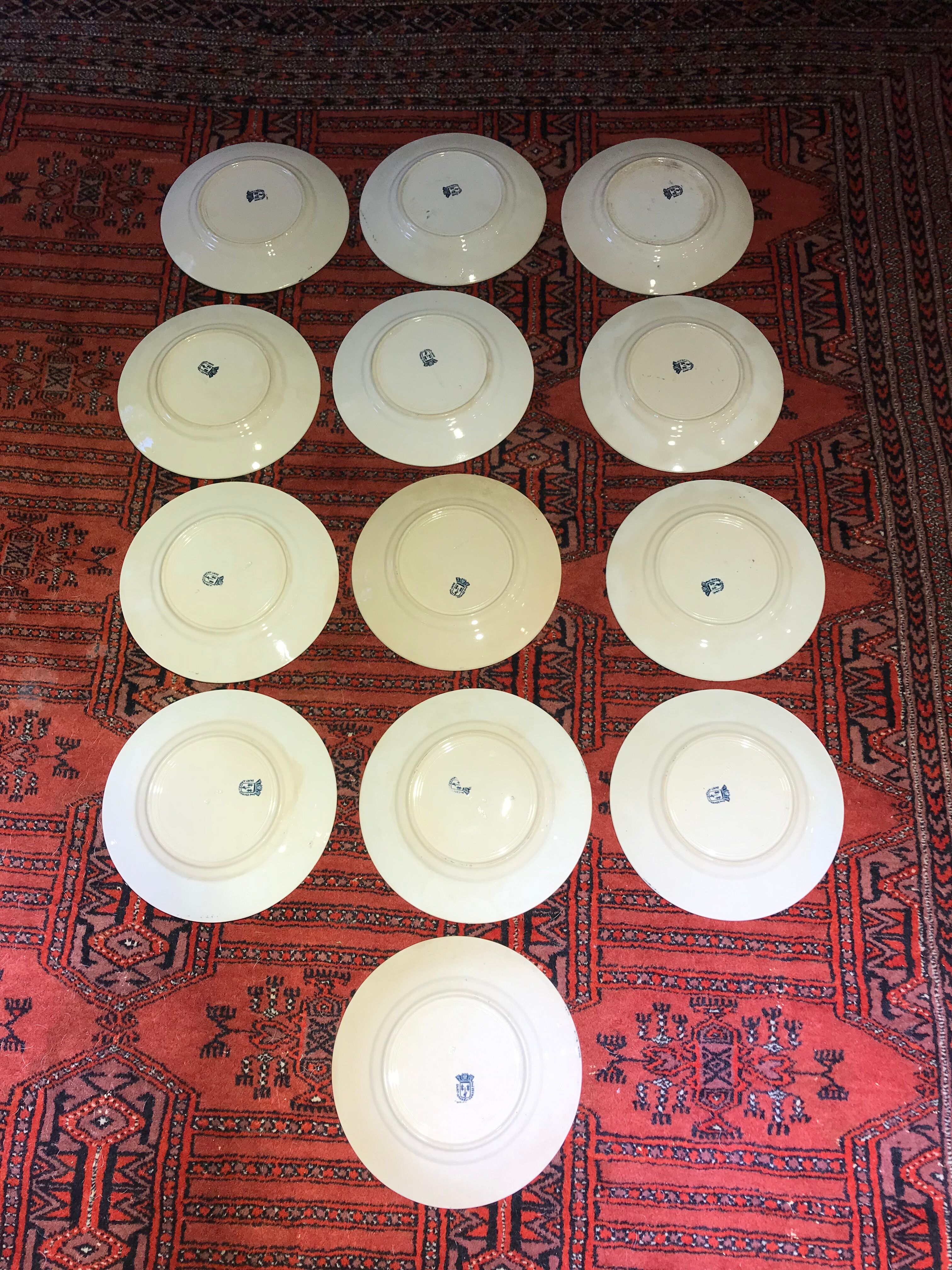 Flat plates 12, Terre de Fer, St Amand & Hamage