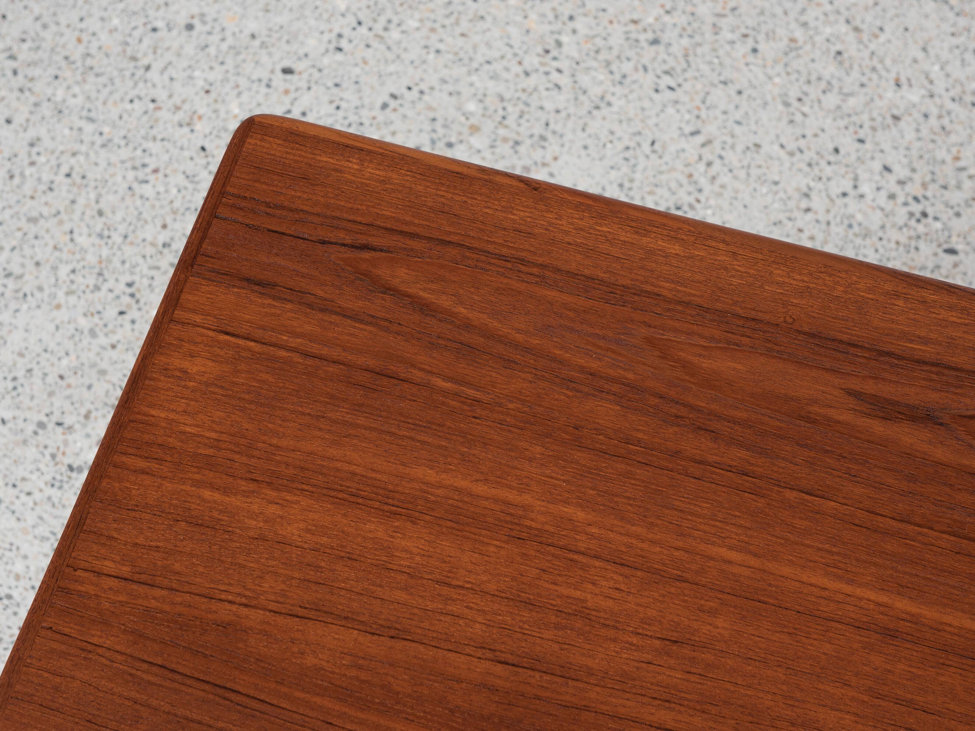 Midcentury Danish smaller dining table in teak by Christian Linneberg 1960s