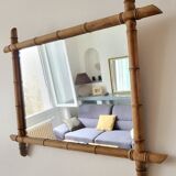 Bamboo style mirror 79x60cm