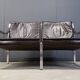 Leather sofa by Preben Fabricius and Jorgen Kastholm for Walter Knoll, 1960