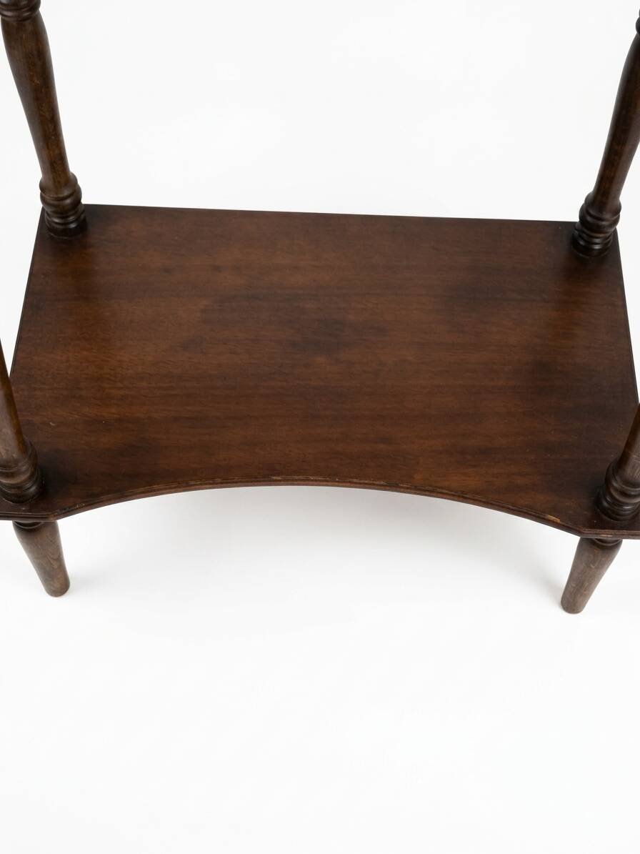 Crossbow Side Table in Louis-Philippe Style – Blonde Walnut, 19th Century