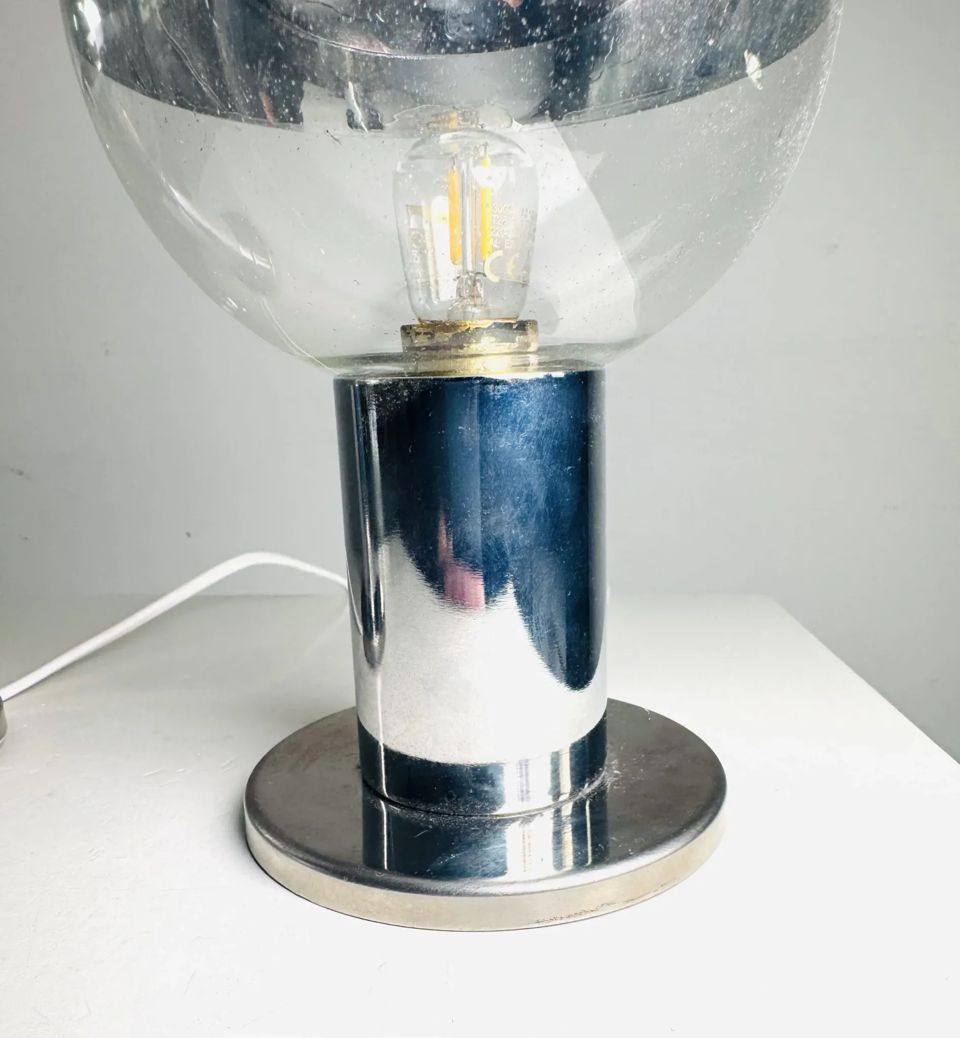 Chrome Plated Table Lamp By Motoko Ishii For Staff Leuchten, Germany, 1970S