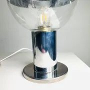 Lampe de table chromée par Motoko Ishii pour Staff Leuchten, Allemagne, années 1970.