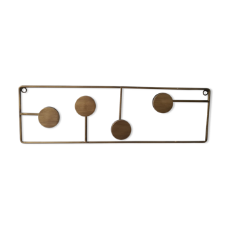 Metal coat rack: 5 hooks