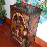 Bali furniture (sideboard) in polychromed banana leaves 54 x 91 x 38 cm
