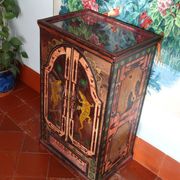 Bali furniture (sideboard) in polychromed banana leaves 54 x 91 x 38 cm